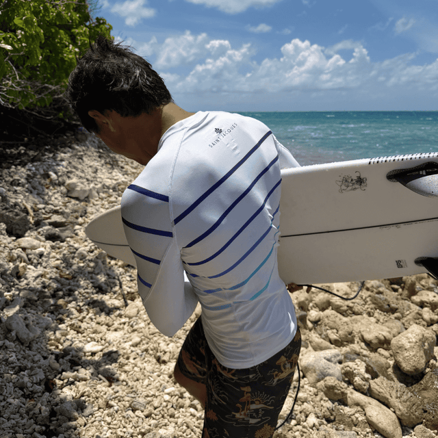 LYCRA MANCHE LONGUE LINES BLANC