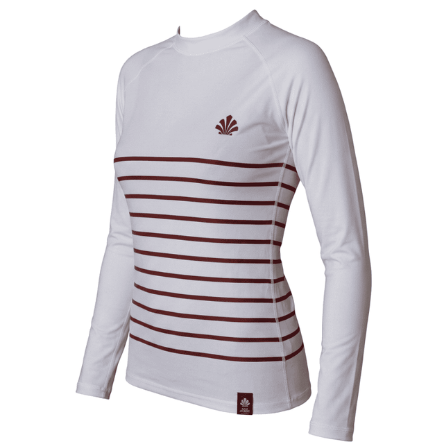 LYCRA FEMME MANCHES LONGUES BLANC LINES