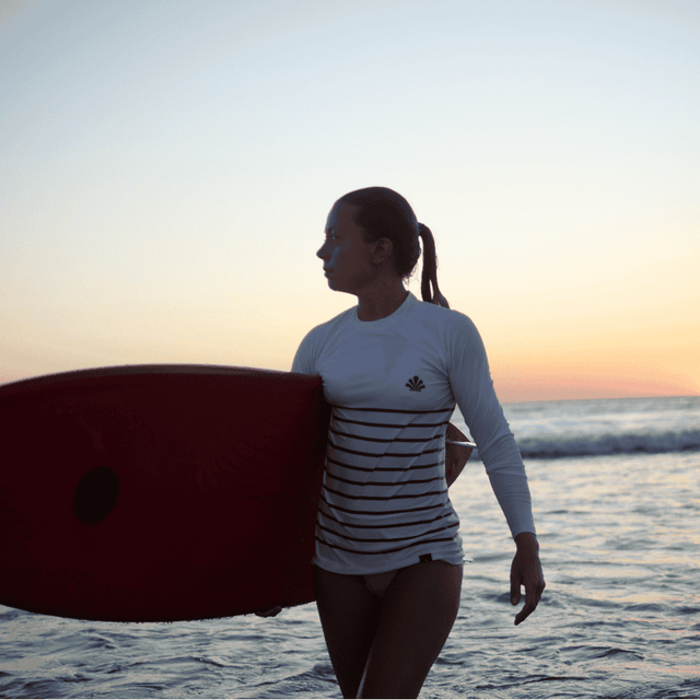 LYCRA FEMME MANCHES LONGUES BLANC LINES