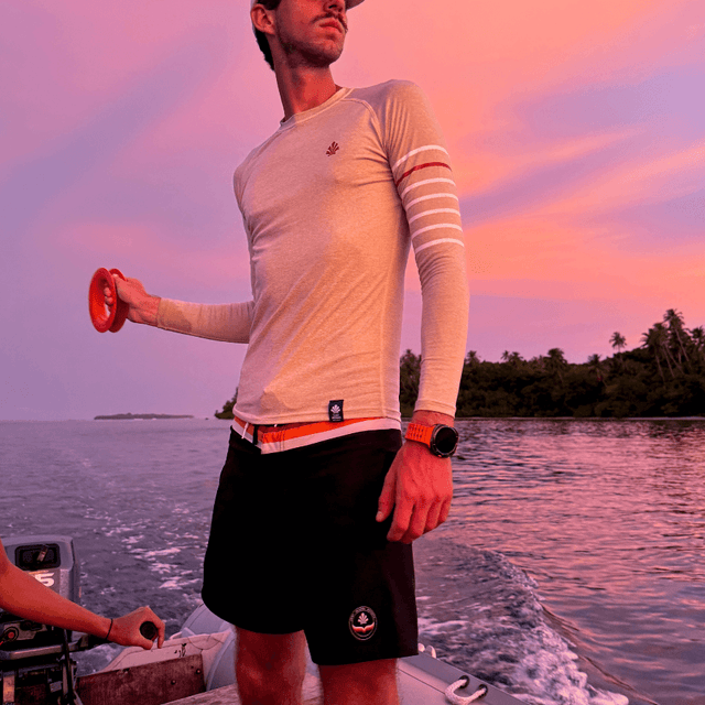 LYCRA MANCHE LONGUE MARIN