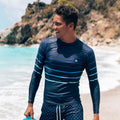 LYCRA MANCHE LONGUE LINES BLEU - Saint Jacques Wetsuits